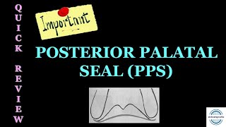 POSTERIOR PALATAL SEAL  VIBRATING LINES  COMPLETE DENTURE [upl. by Panter]