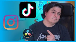 Come Creare Video per Instagram e TikTok  Davinci Resolve Tutorial [upl. by Lledrev]