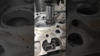 Rebuilding some Chevy 350 heads engine repair automobile satisfying [upl. by Durgy]