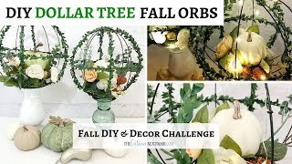 2018 DIY Fall amp Decor Challenge  Dollar Tree Fall Decor 2018 [upl. by Lichter]