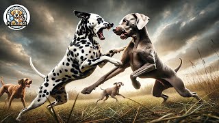 Dalmatian vs Weimaraner The Ultimate Showdown of Speed and Strength [upl. by Arua]