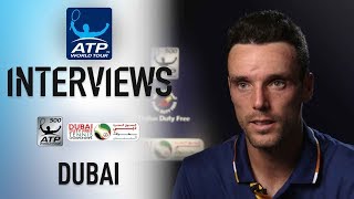 Bautista Agut Remains Focused At Dubai 2018 [upl. by Uphemia661]