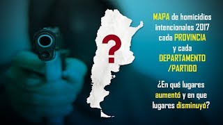 ¿Cuáles son los lugares con más homicidios de la Argentina [upl. by Satterlee]