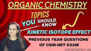 kinetic isotope effectprevious year questionsdeuterium kinetic isotope effectinverse KIE [upl. by Nivets614]