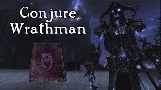 Skyrim Dawnguard  Spell Tome Conjure Wrathman [upl. by Libove]