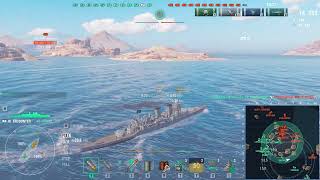 World of Warships  Encounter in Mode Shuffle  1946 BXP [upl. by Anyah]