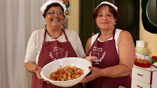 Pasta Grannies discover Albanian style tagliatelle with breadcrumbs from Basilicata [upl. by Marylin]