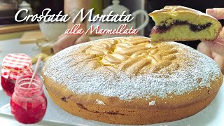 CROSTATA MONTATA ALLA MARMELLATA con FROLLA MONTATA ricetta facile e veloce di TUTTI A TAVOLA [upl. by Acinorav]