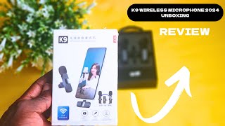 K9 WIRELESS MICROPHONE REVIEW FOR ANDROID AND IPHONE [upl. by Asilec545]