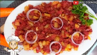 Sauteed Cornbeef with Potatoes  Tipid Budget Ulam Recipe [upl. by Ettenej484]