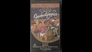 Original VHS Opening Animalympics  1988 Reissue UK Retail Tape [upl. by Esilanna607]