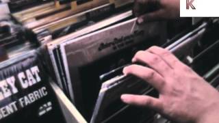 Late 1960s Early 1970s Record Shop Vinyl Shopping US Archive Footage [upl. by Demona258]