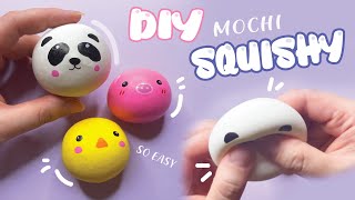 DIY Mochi Animal Squishy  How to make Viral Fidget Toy [upl. by Lenaj]