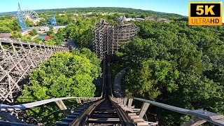 Boss POV 5K INFAMOUS Wooden Coaster Six Flags St Louis Eureka MO [upl. by Semela]