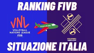 VNL 2024  Nazionale Italiana pallavolo in corsa per Parigi ecco il Ranking FIVB dopo il Week 1 [upl. by Iohk720]