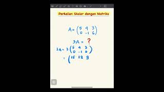 PERKALIAN SKALAR DENGAN MATRIKS  MATEMATIKA SMA KELAS 11 shorts maths matrix matriks [upl. by Oad614]