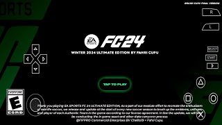 EA SPORTS FC 24 PPSSPP MOD ENGLISH VERSION LATEST UPDATE PES 2024 PSP CAMERA PS5 [upl. by Ahsilam]