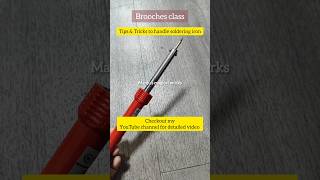 Soldering  Brooches class  Brooches materials shorts shortsfeed beginners work ytshorts art [upl. by Redd]