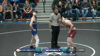 Merrimack High School Wrestling vs Portsmouth December 14 2023 [upl. by Ahsilaf214]