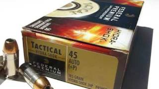 AT2  45 ACP  Federal HydraShok 185 Gr P JHP [upl. by Janka537]