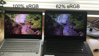 100 sRGB vs 62 sRGB laptop [upl. by Rawlinson923]