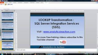 Lookup Transformation in SQL Server Integration Services SSIS [upl. by Nosyd949]