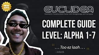 Euclidea Walkthrough  Alpha Level 17 Complete Guide  Solution [upl. by Eiliak]