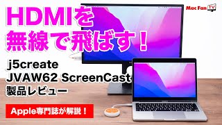 HDMIを無線で飛ばせる超快適デバイス！ JVAW62 ScreenCast 【ビジネス・プライベートで大活躍！】 [upl. by Oates737]