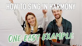 How To Sing In Harmony  One Easy Example  StayHome and sing WithMe [upl. by Idden]