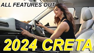 2024 CRETA FACELIFT WHITE COLOR  ALL DETAILS LEAKED  NEW 2024 CRETA LAUNCHED IN INDIA  HYUNDAI [upl. by Misti618]