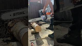 Battery operated STIHL chainsaw stihl chainsaw husqvarna shortsfeed youtubeshorts youtube [upl. by Namolos724]