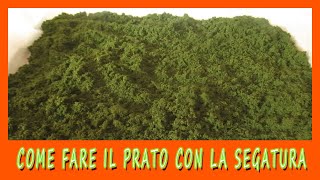 COME COLORARE LA SEGATURA PER FARE IL PRATO NEL MODELLISMO PRESEPE E DIORAMA  Tutorial facile [upl. by Ecallaw170]