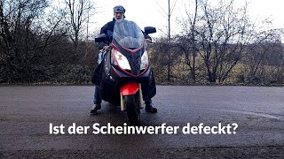 Roller  Peugeot Satelis  Scheinwerfer  Beleuchtung mit Sicherheitsplus oder Scheinwerfer defekt [upl. by Arag]