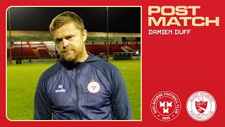 Post Match Damien Duff  Shels 00 Sligo Rovers [upl. by Aillicirp]