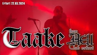 TAAKE  European Tor 2024  Norwegian Black Metal  live Erfurt Club From Hell 22032024 Teil 1v3 [upl. by Nylekoorb]