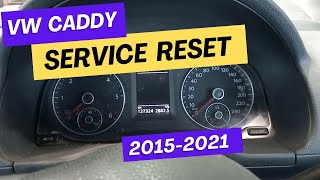 VW caddy service light reset [upl. by Inaluiak]