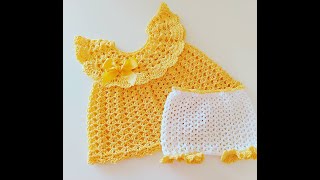 BRAGUITAS DE VERANO A CROCHET PARA BEBE PASO A PASO  TRAJE A GANCHILLO [upl. by Eidaj792]