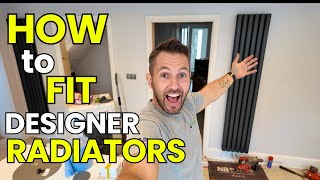 How to Install a Designer Radiator  column Radiator [upl. by Dlared]