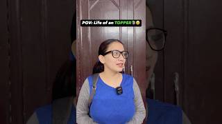 Toppers life is not easy🥹😔share toppers trendingshorts viralvideo explorepage school [upl. by Ammamaria]