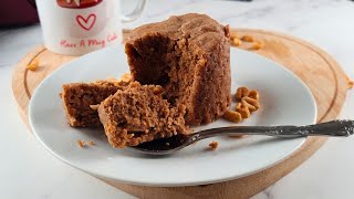 3 Ingredient Flourless Healthy Peanut Butter Mug Cake Recipe Healthy Keto Desserts [upl. by Aiderfla679]