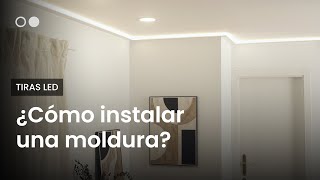 ¿Cómo instalar una moldura  efectoLED [upl. by Anahsed]