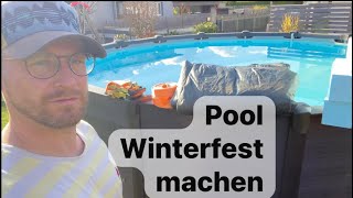 Pool Winterfest machen [upl. by Liebman817]