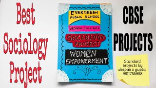 women empowerment sociology project cbseprojects humanitiesprojects sociology schoolproject [upl. by Atilol]