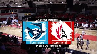 Carthage Mens Basketball vs Elmhurst 2024127 [upl. by Christy]