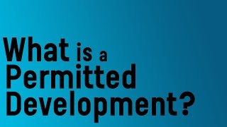 What is permitted development [upl. by Mmada]