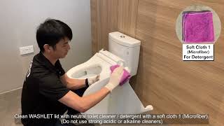 TOTO WASHLET C5 Deep Cleaning Video TCF24410 TCF24460 [upl. by Nerehs]