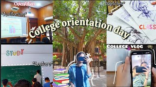 College orientation Day 🎀 college vlog ✨ daily diaries ep 6°❀⋆ೃ࿔･  Angel goelcollegevlog [upl. by Leventis]