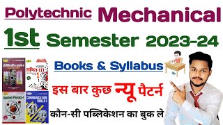 PolytechnicDiploma 1st Semester Syllabus Mechanical Engineering  Mechanical Engineering 202324 [upl. by Corkhill293]