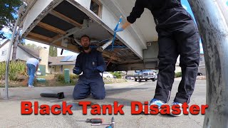 Truck Camper Living Black Tank Repairs and More  DestinatioNow S1 Ep2 [upl. by Alrad64]