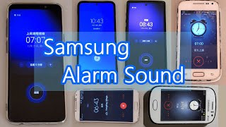 The evolution of SAMSUNG default morning alarm tones 歷代三星預設鬧鐘鈴聲 [upl. by Renzo913]